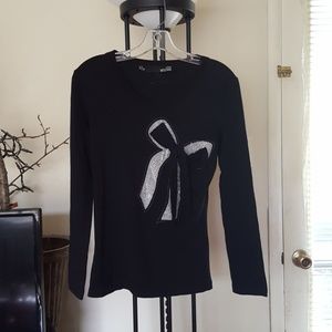 Love Moschino top with sequined bow